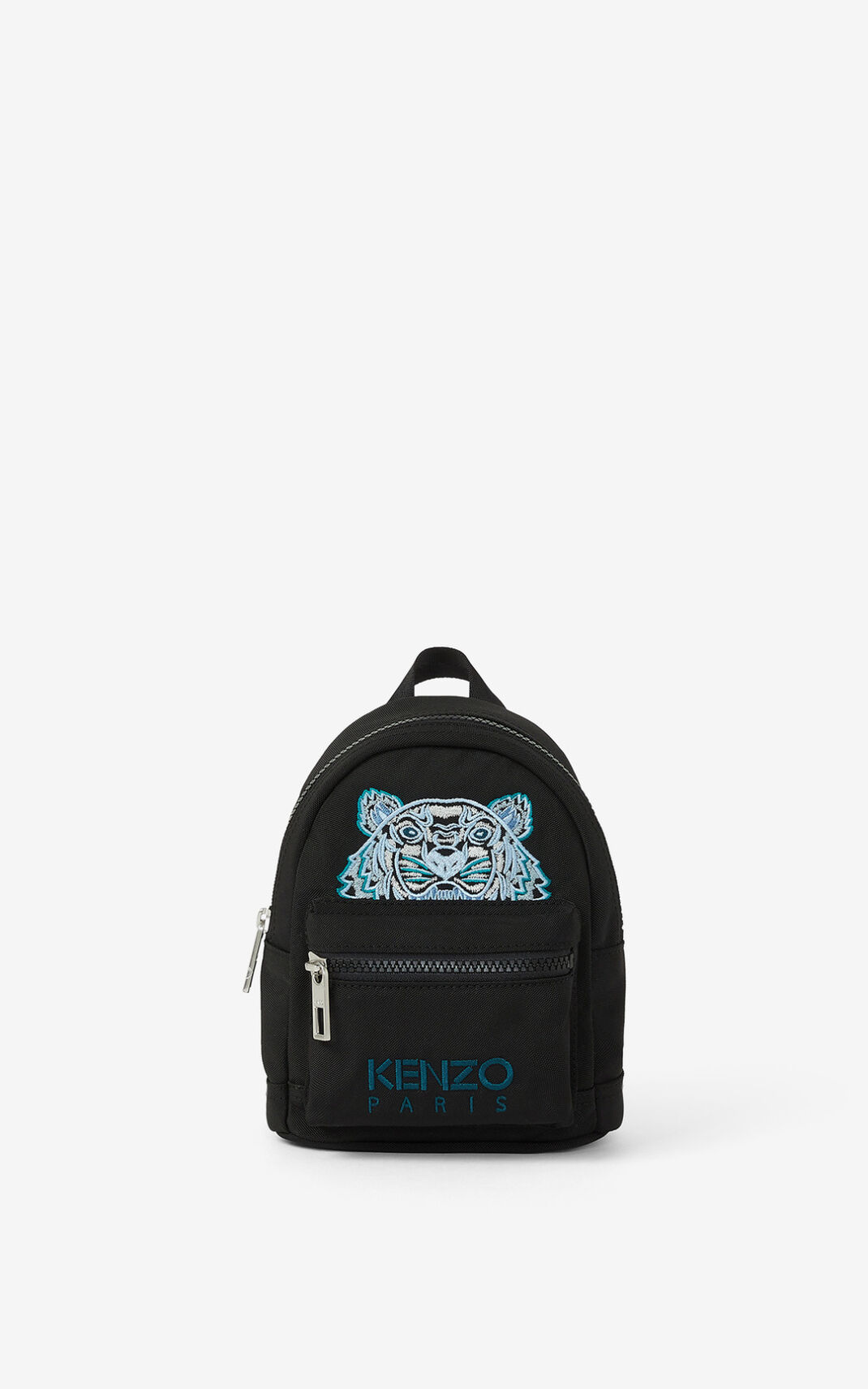 Kenzo Mini canvas Kampus Tiger Backpack Black For Mens 8350BZICO